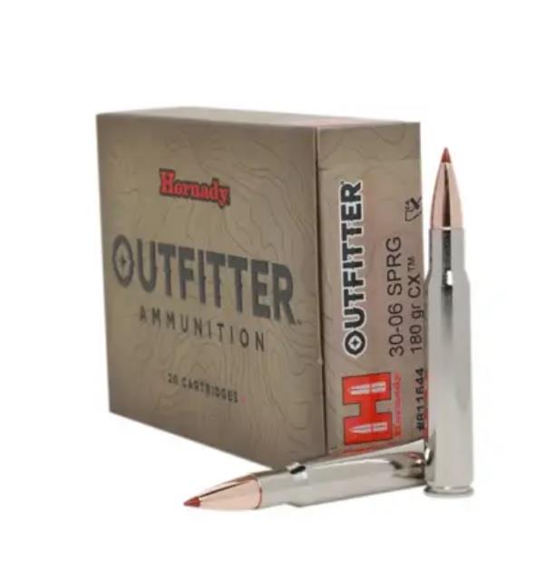Hornady 30-06 SPRG 180GR CX Outfitter