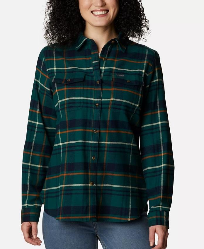 Columbia Pine Street Stretch Flannel - Womens
