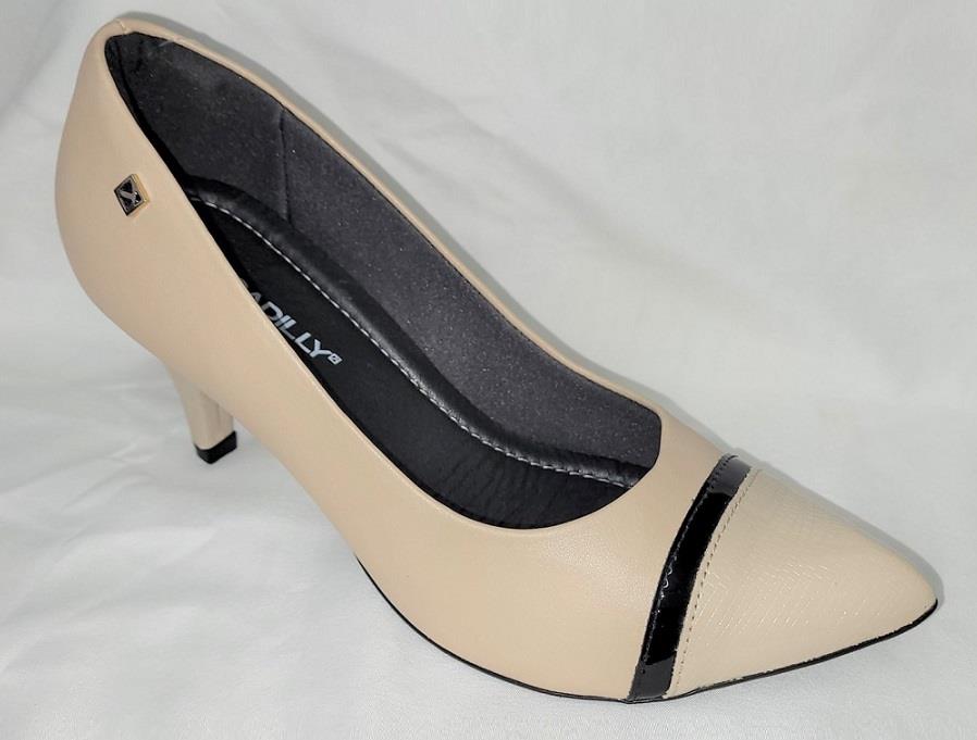 Classic Scarpine Heel In Ivory Lizard- Womens