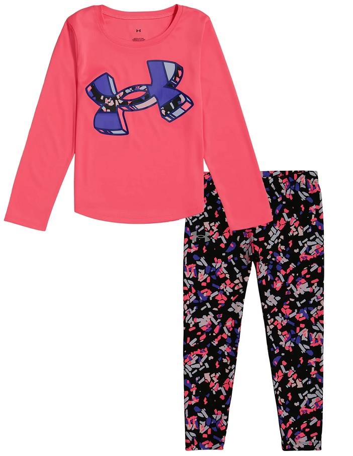 UA Kaleidoscope Big Logo Leggings Set - Girls