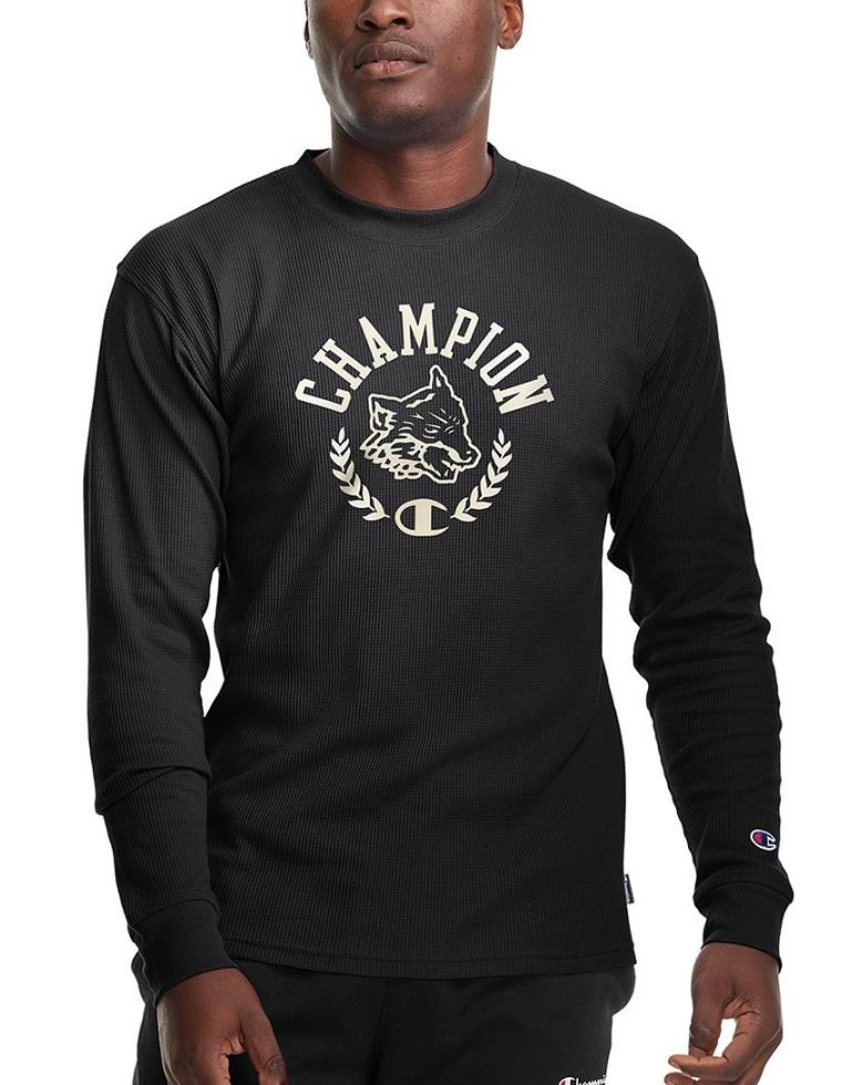 Champion Waffle-Knit Long-Sleeve - Men