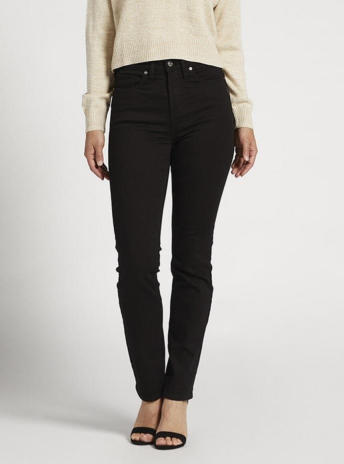 Silver Infinite Fit High Rise Straight Leg Jeans - Womens