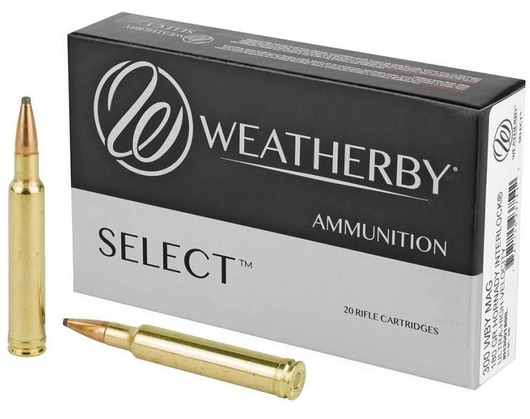 Weatherby Select 300 Wby Mag 180gr Interlock