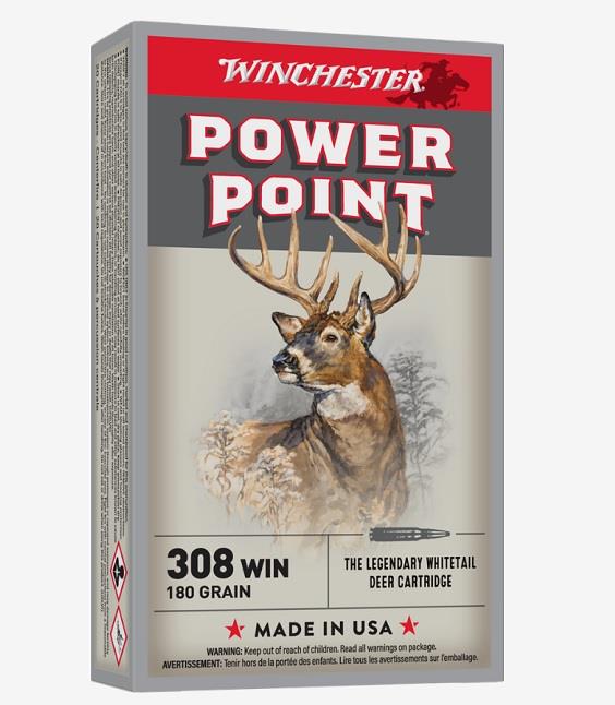 Winchester Power-Point 308 Win, 180 Grain - 20 Rounds