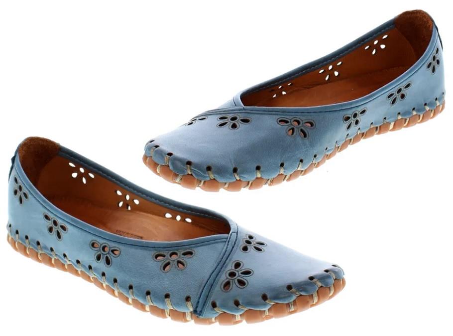 Volks Walkers 1232 Slip On Blue(Demin) - Womens