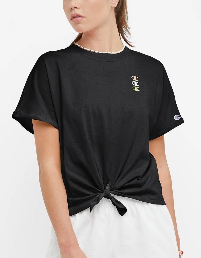 Champion Triple C Logo Tie Front - Womens