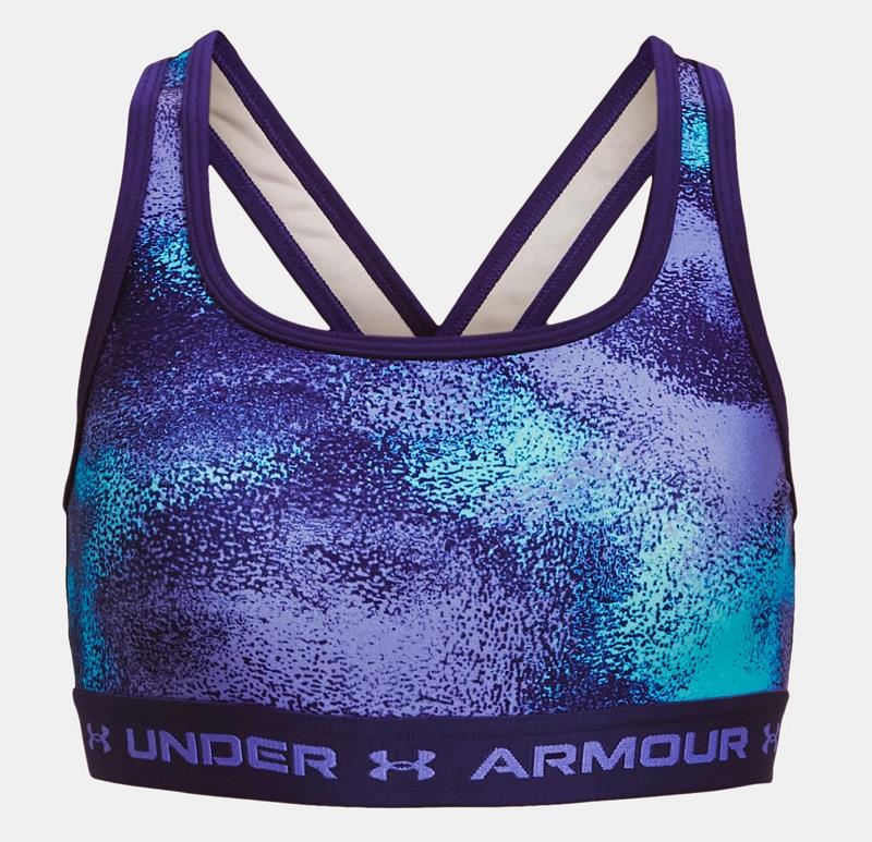 UA Crossback Printed Sports Bra - Girls