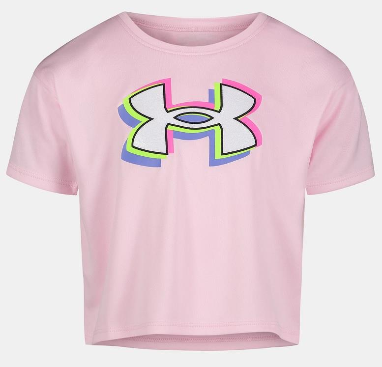 UA Shadow Logo Short Sleeve(4-6x) - Girls