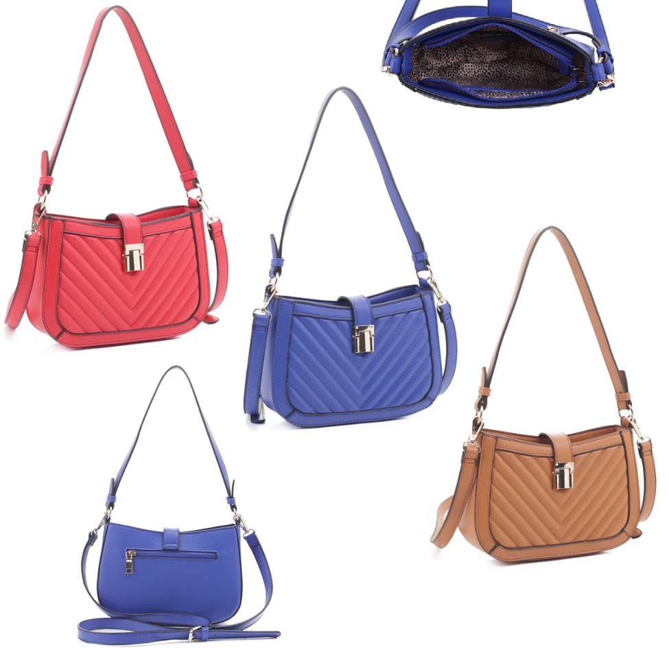 Chevron Quilted Shoulder Handbag