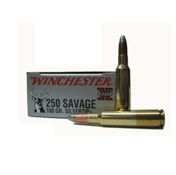 Super X 250 Savage 100gr. Silvertip Ammo - 20 Rounds