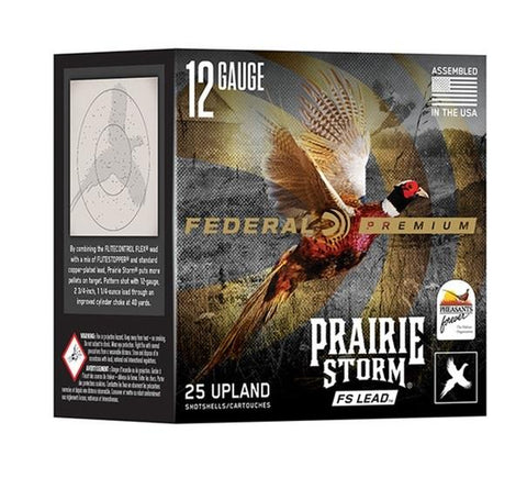 Federal 12GA Prairie Storm, 3" 1-5/8 OZ,#4,1350FPS: Box of 25