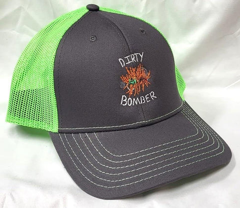 Dirty Bomber Mesh Trucker Cap - Charcoal/Green