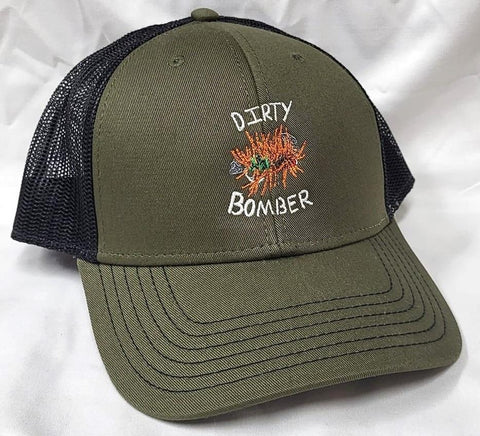 Dirty Bomber Mesh Trucker Cap - Green/Black Mesh