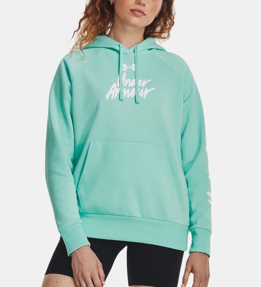 UA Rival Fleece Graphic Hoodie - Womens