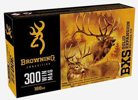 Browning 300 Win Magnum, 180 Grain BXS
