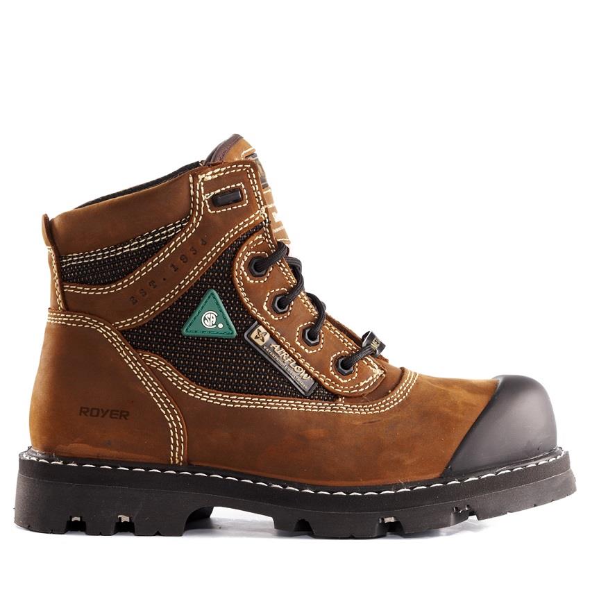 Royer Metal Free Work Boot - Brown