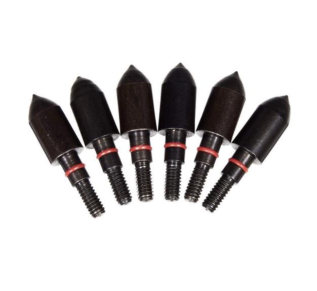 Titan 11/32" Archery Stay-Tight Steel Bullet Points, 125-Grains, 6-Pack