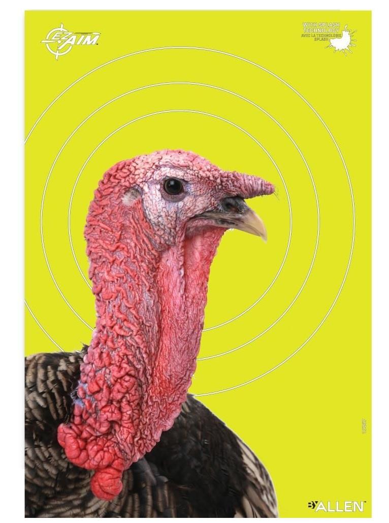 EZ Aim Splash Reactive Paper, Turkey Target