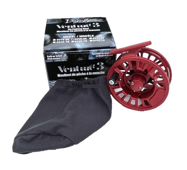 Dragonfly Venture 3 Fly Reel(Red) - 7/8WT