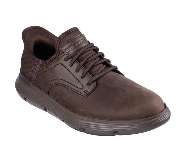 スニーカー SKECHERS Men's Gervin Bungee Slip-In Leather Shoes Skechers | Mens Slip Ins Garza Gervin | Tootsies Shoe Market