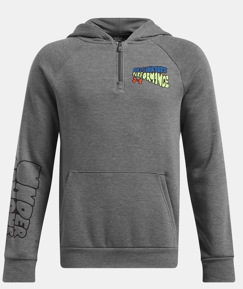 UA Rival Fleece Sketch Pack 1/4 Zip Hoodie - Boys