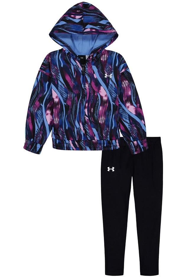 UA Full-Zip Hoodie Set(2t-4t) - Girls
