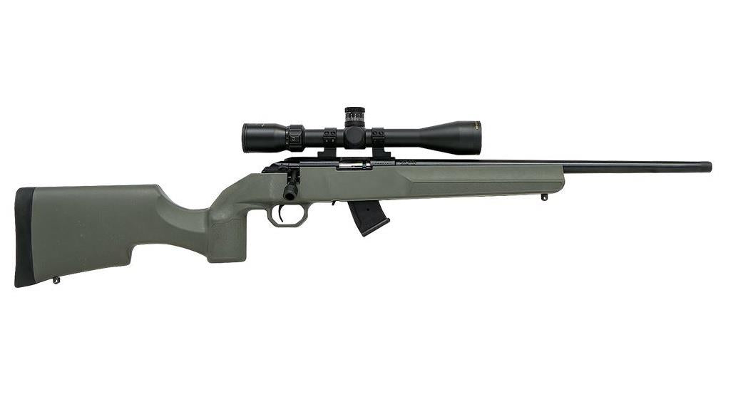 Howa M1100 22WMR 18"BBL OD Green w/ 4-12x40 Scope