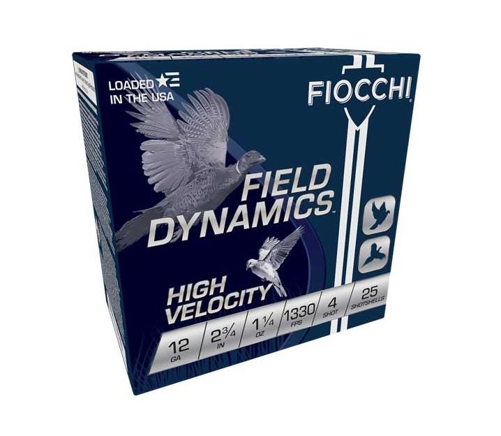 Field Dynamics 12GA 2-3/4", 1-1/4oz #4 - 25 Shotshells