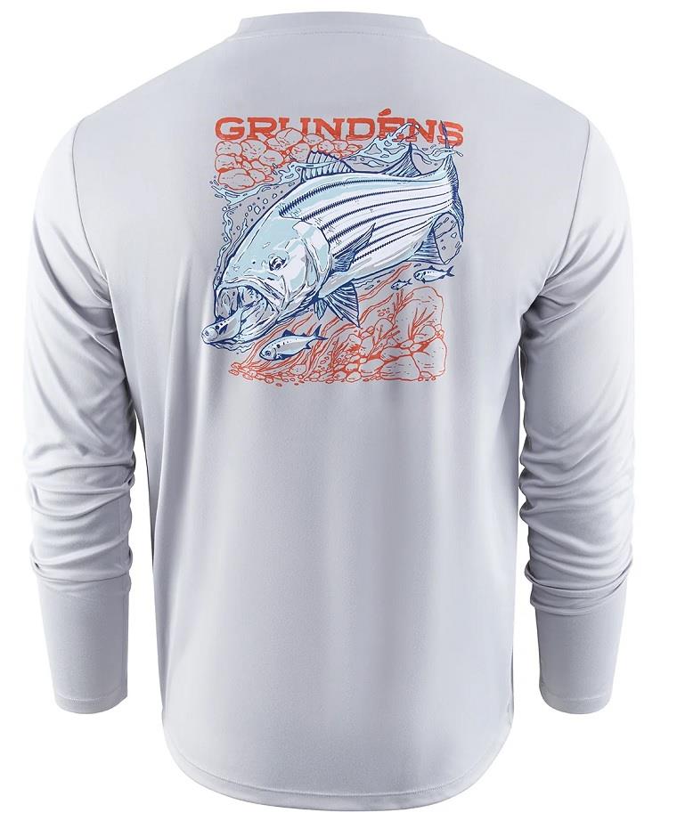 Striped Bass Long Sleeve Tech Tee - Mens