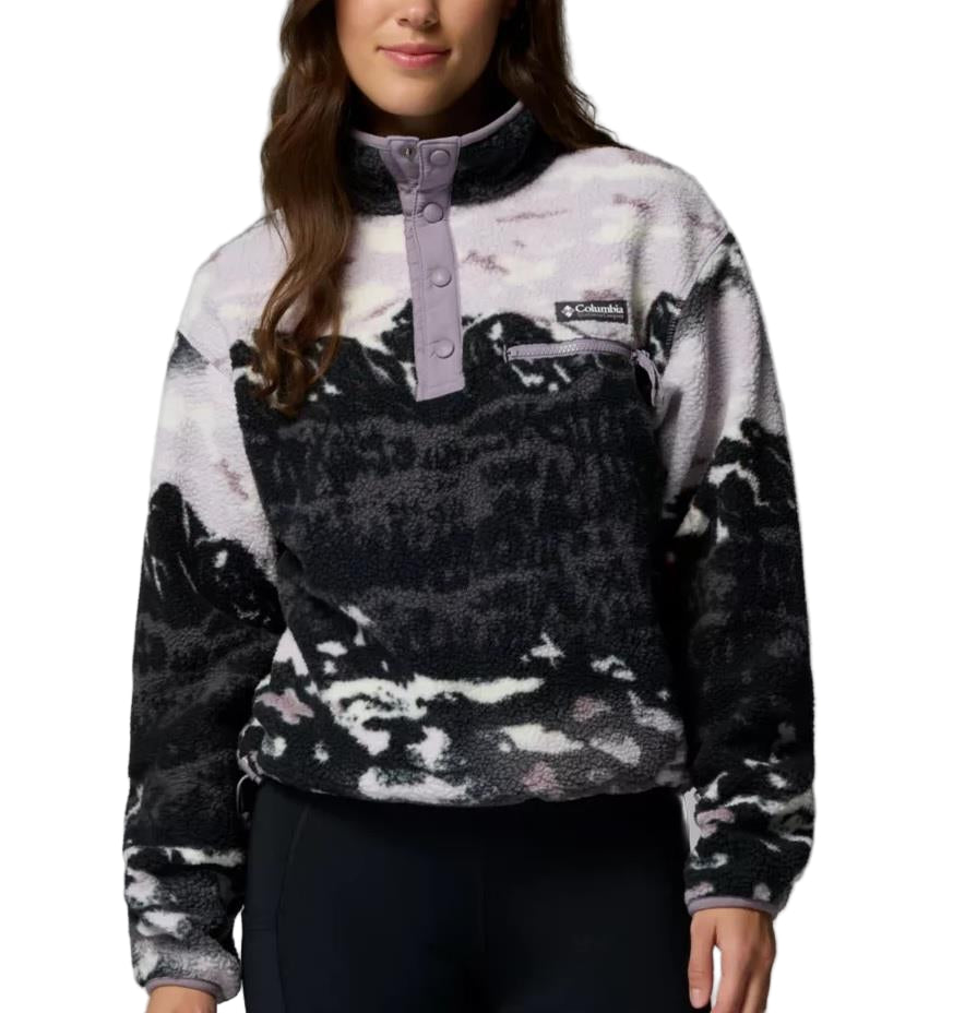 Helvetia II Printed Half Snap Fleece Pullover