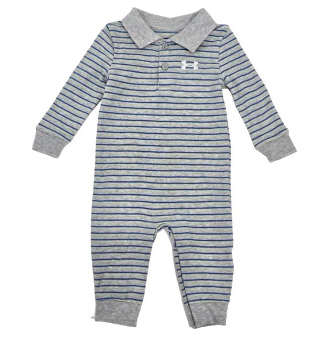 UA Polo Stripe Coverall(0-3M to 9-12M) - Boys