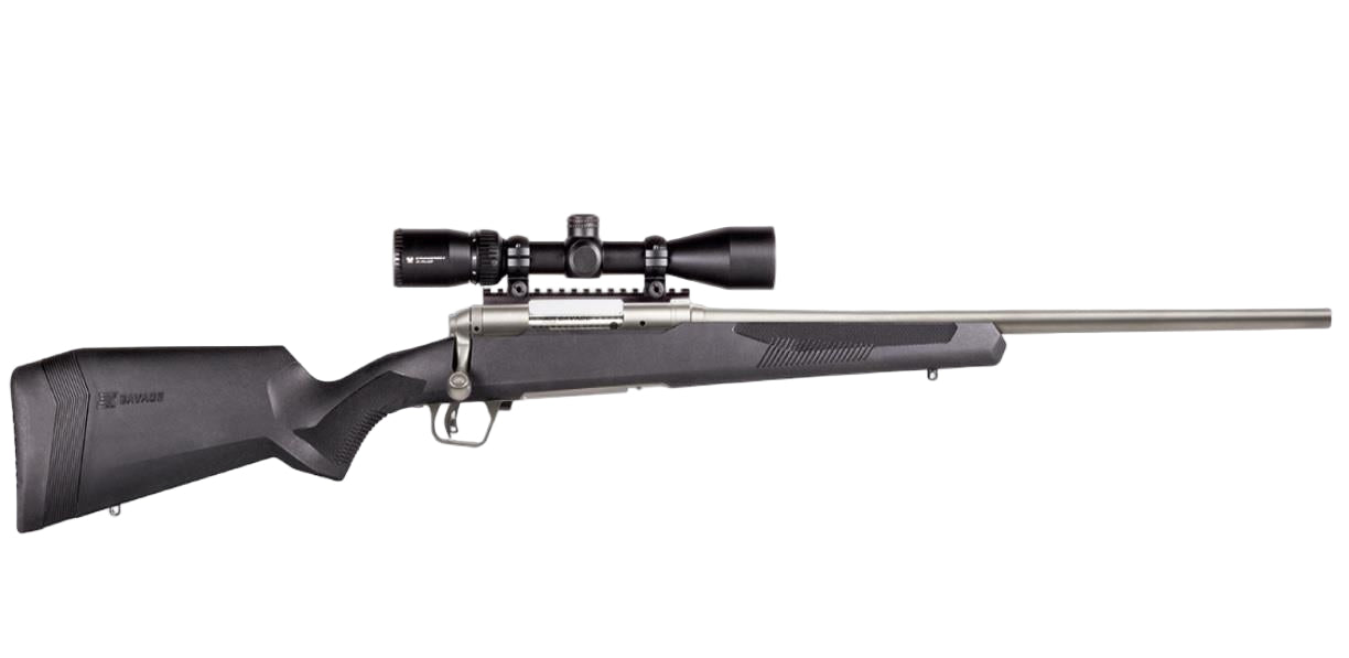 110 Apex Storm XP, 243WIN, Stainless 22"BBL w/Scope