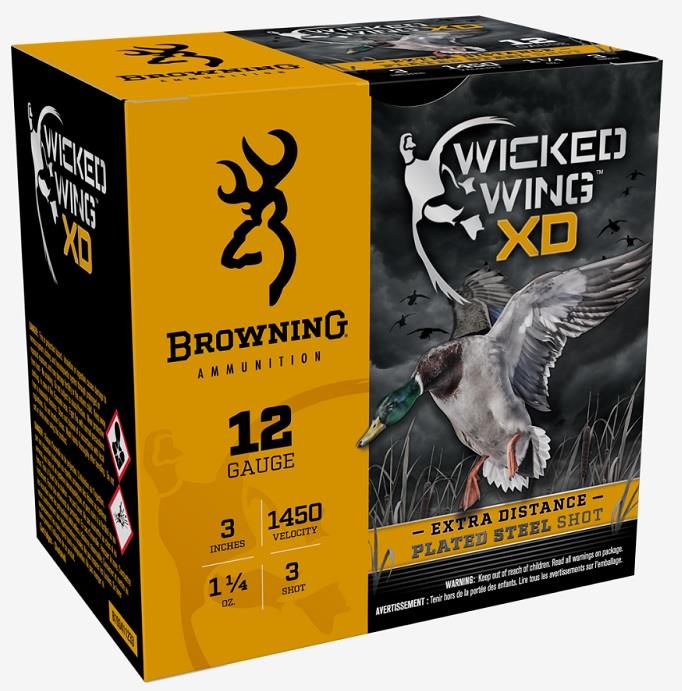 Wicked Wing XD, 12GA 3", 1-1/4oz, 1450FPS #3 - 25Rds