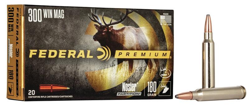 Federal Premium Nosler Partition 300 Win Mag 180 Gr.