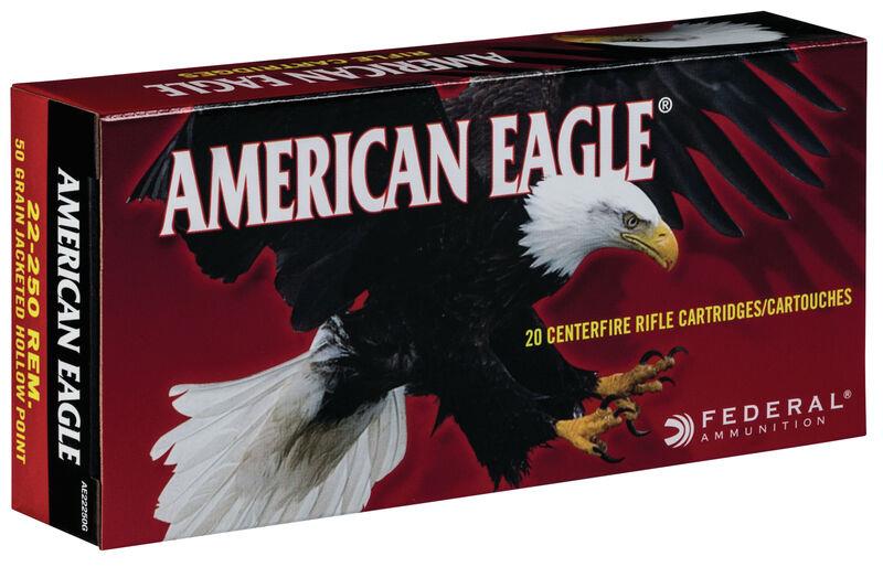 American Eagle 22-250 Rem 50 Gr. JHP