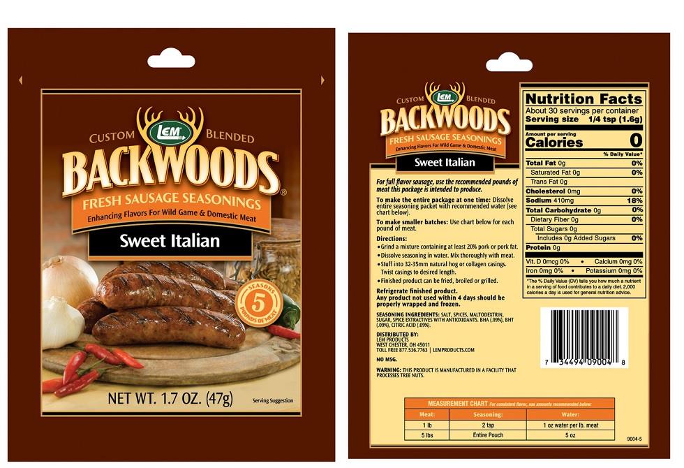 Sausage Seasoning, Sweet Italian 5LB