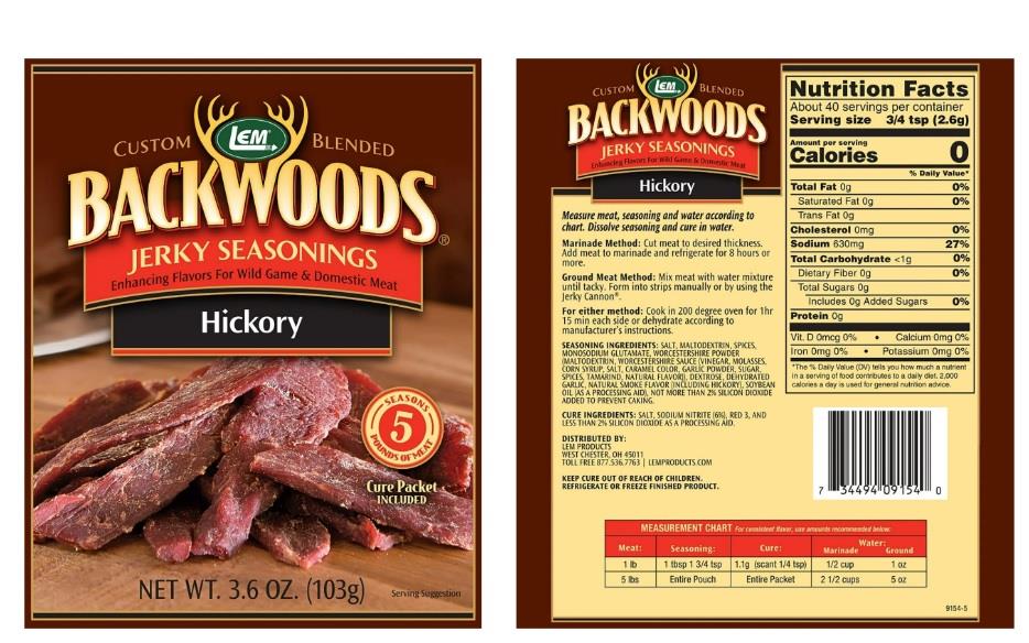 Jerky Seasoning, Hickory 5LB