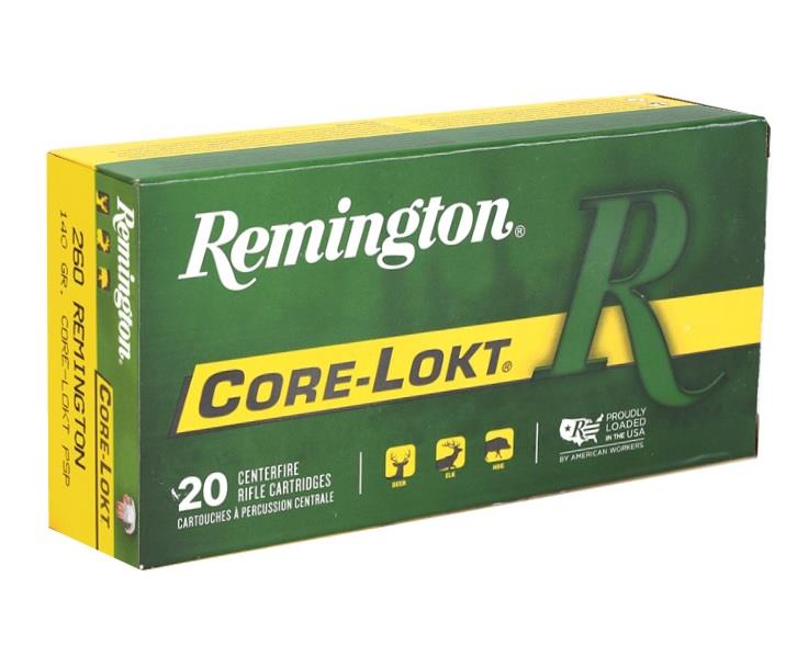 Remington Core-Lokt 260 Rem 140 Gr PSP