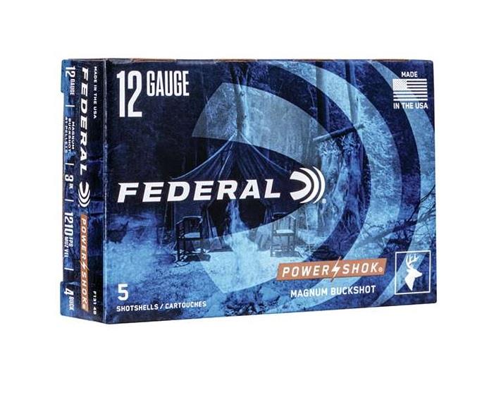 Federal Power Shok 12 Gauge 3'' # 4 Buck