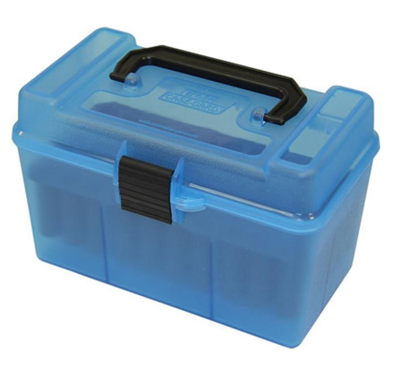MTM Ammo Case 50RD - Clear Blue