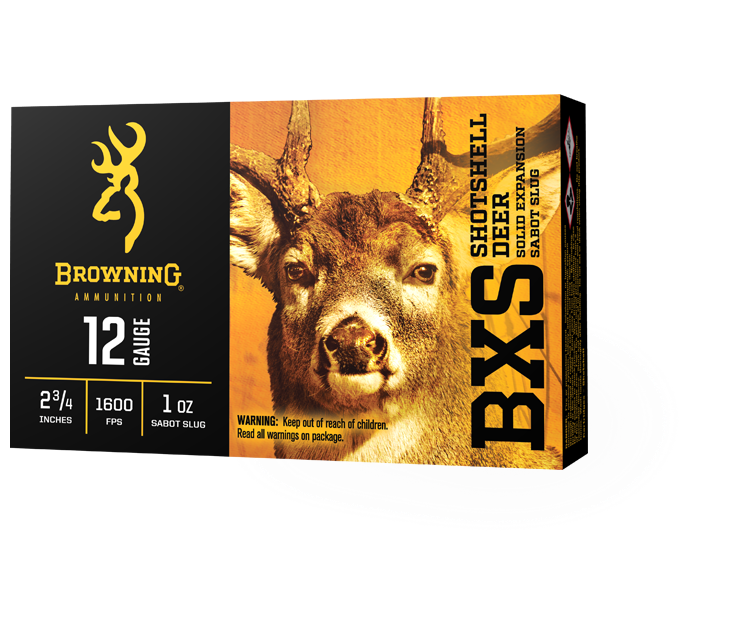 Browning BXS Sabot Slugs 12 Gauge 2-3/4'' 1 OZ 1600 FPS