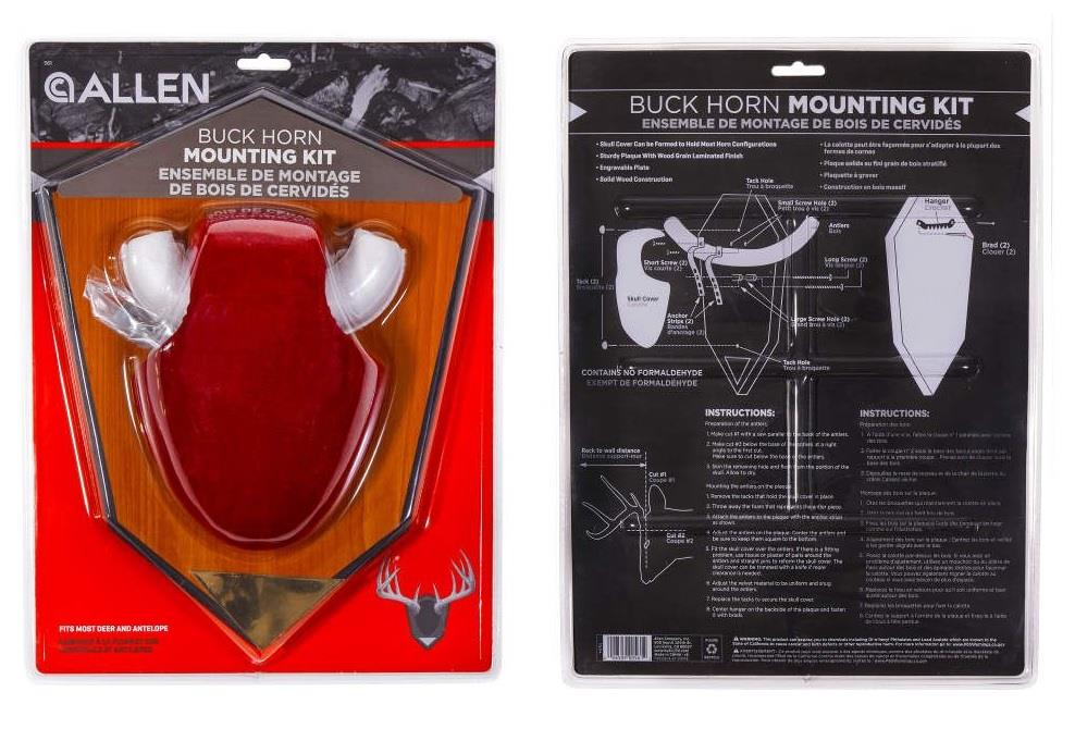 Hunting Antler Mounting Kit, Red Skull Cover
