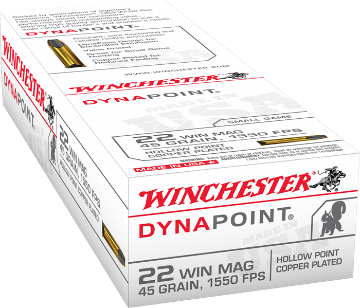 Winchester Dynapoint 22 WMR 45 Gr. CP HP 1550 FPS