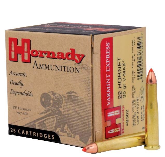 Hornady 22 Hornet 35GR V-MAX - 25ct
