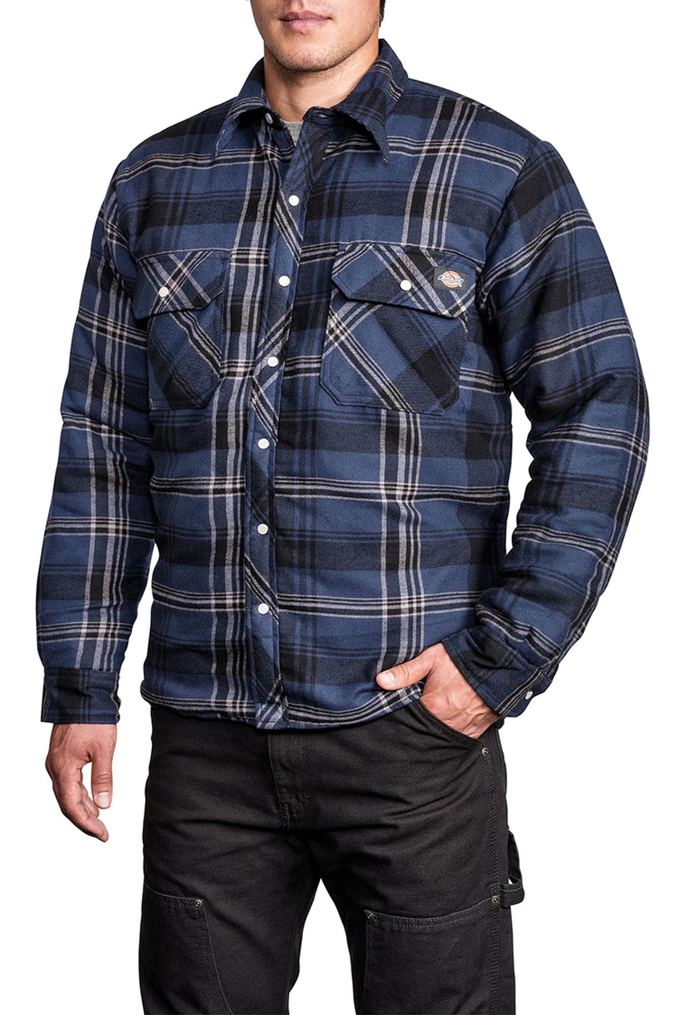Quilted Snap Front Plaid Shirt