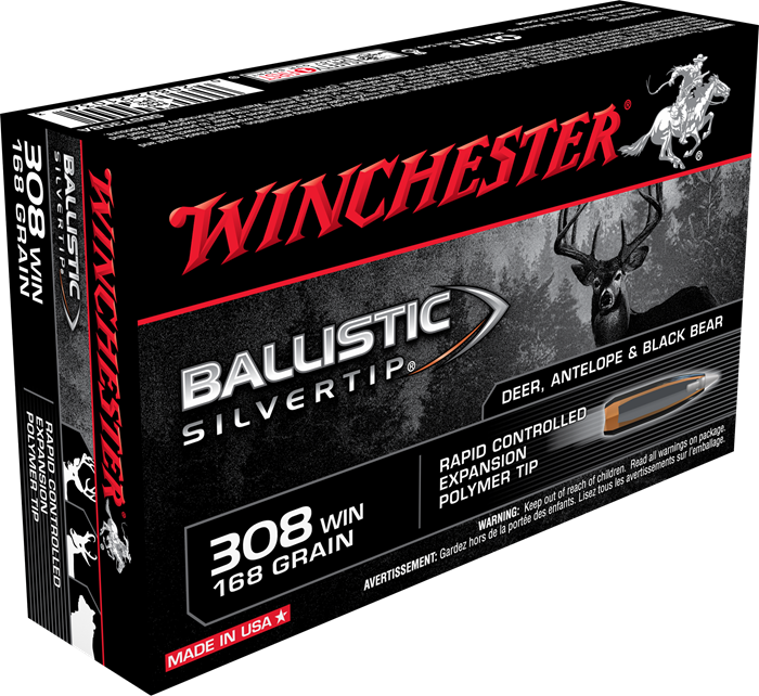 Winchester Ballistiv Silvertip 308 Win 168 Gr.