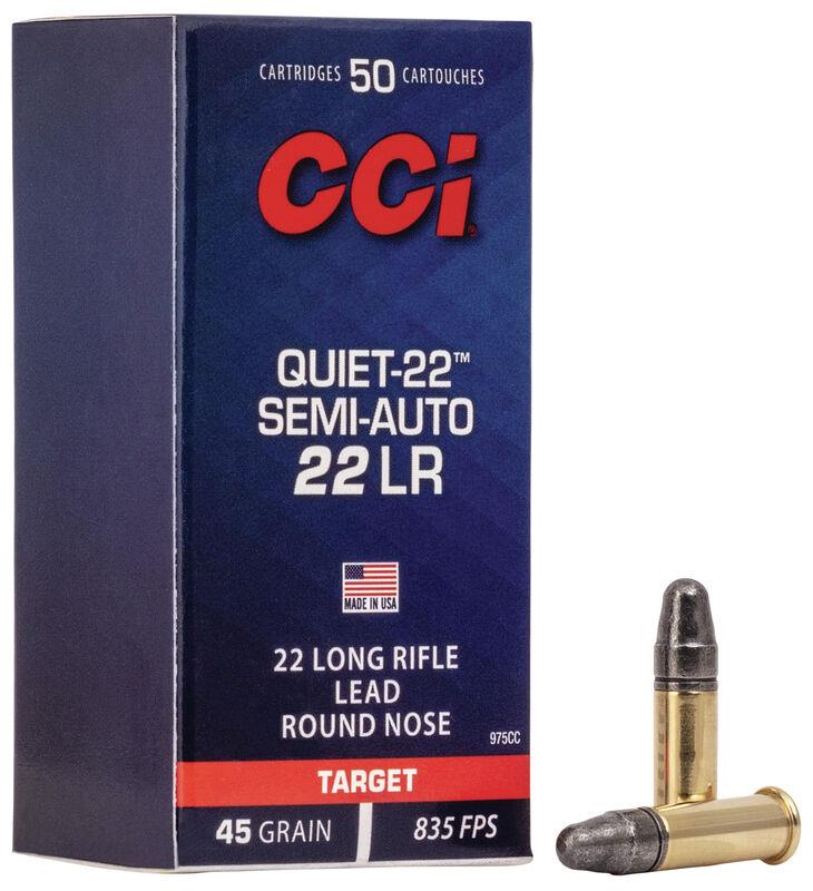 CCI Quiet-22 Semi-Auto 22 LR 45 Gr. RN 835 FPS