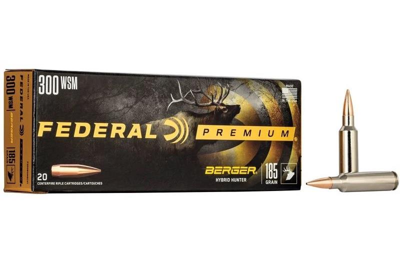 Federal Premium Berger Hybrid Hunter 300 WSM 185 Gr.