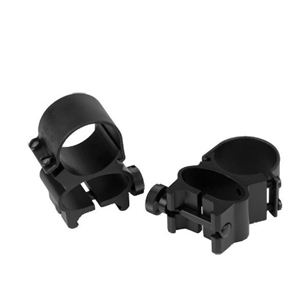 Weaver Detachable Top Mount See-Thru 1" Rings (Gloss Black)