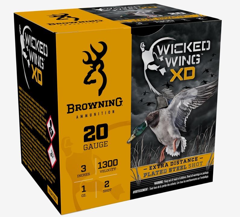 Browning BXD Waterfowl 20 Ga. 3" 1 oz #2 Shot - 25 per Box